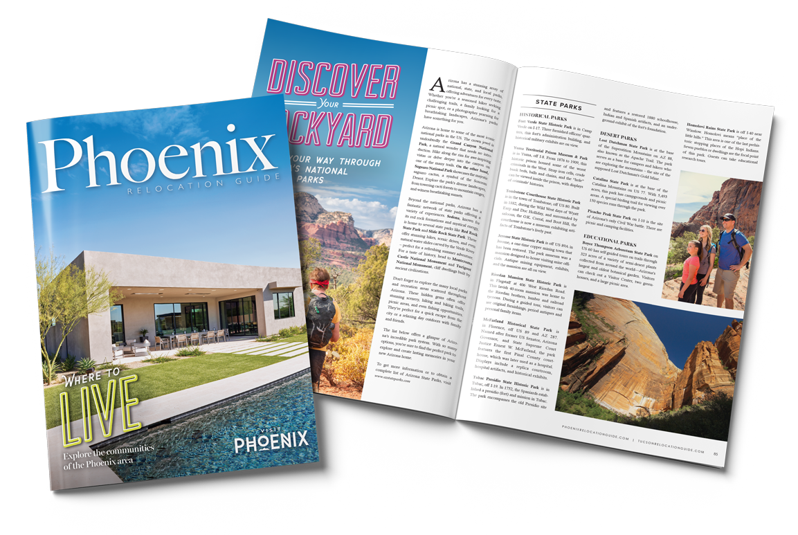 Phoenix magazine with inside spread