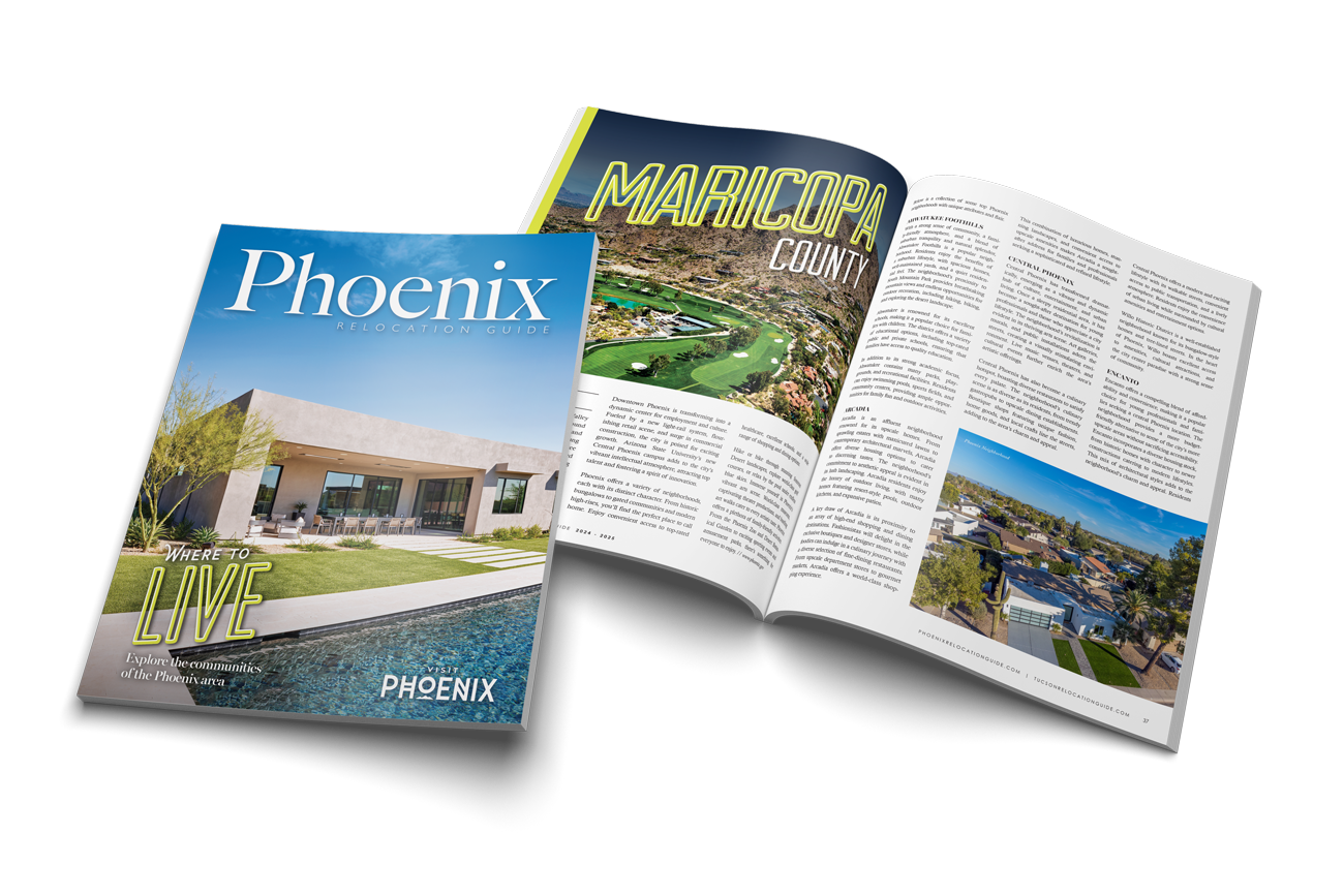 Phoenix magazine with inside spread