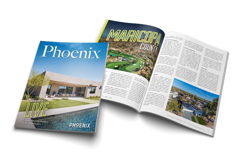 Phoenix magazine with inside spread