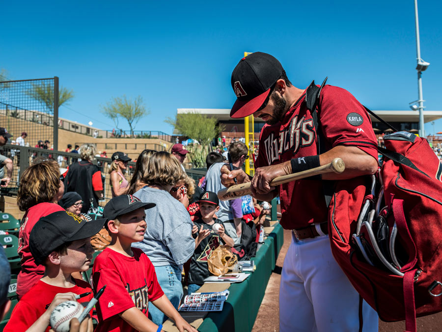 Autographed Signed at Spring Training Salt River Photo Credit Leah Overstreet OPT