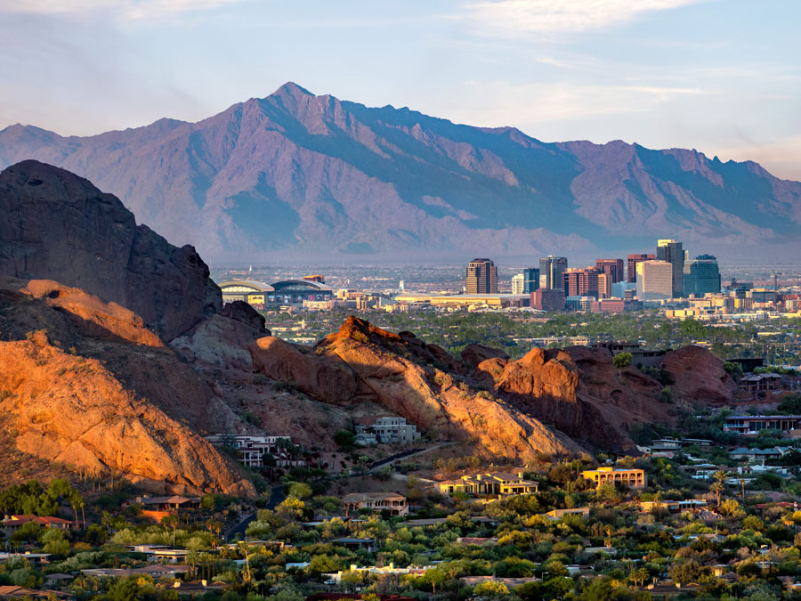 Daytime Camelback from Mummy Mountain Photo Credit Visit Phoenix OPT