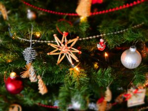 Christmas ornaments on a tree. Best Holiday Events in Phoenix
